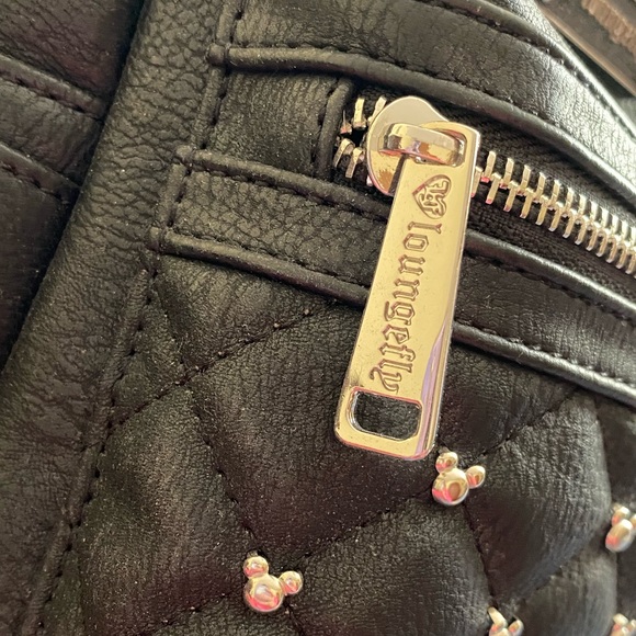 LOUNGEFLY DISNEY MINNIE MOUSE STUDDED BACKPACK - Picture 11 of 15